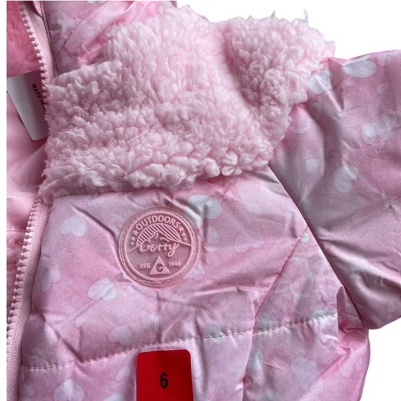 Gerry Weber Pink Kids Winter Jacket size 6 Reversible jacket - Picture 5 of 13